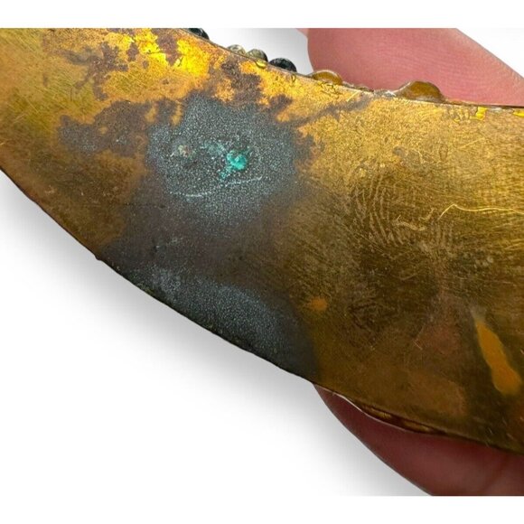 Wendy Gell Art Choker Necklace Red Heart Dollface Bib One of a Kind Vintage - Picture 11 of 11